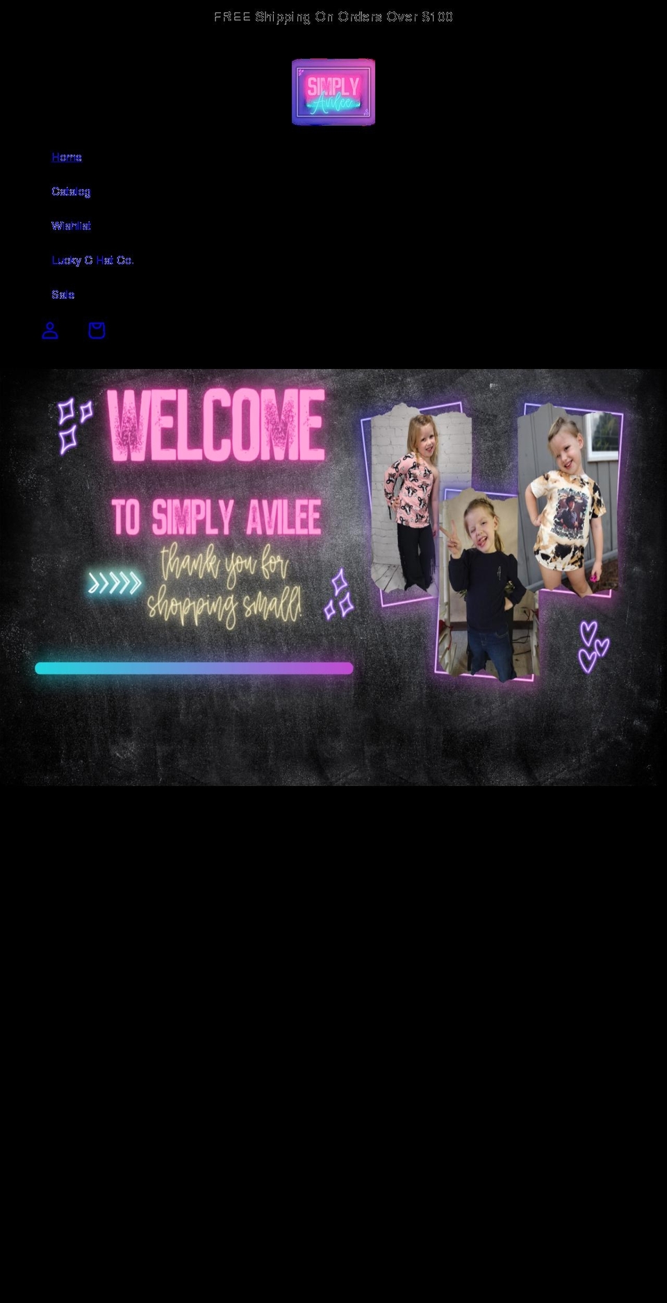 simplyavilee.com shopify website screenshot