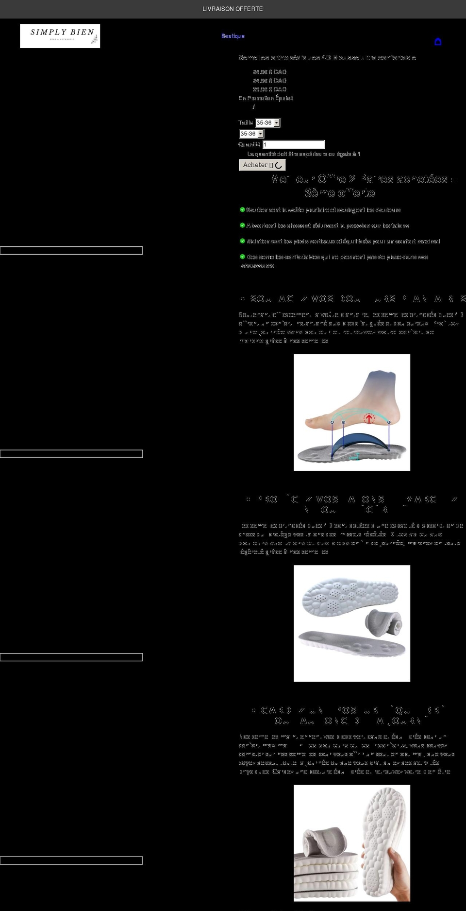 simplybien.com shopify website screenshot