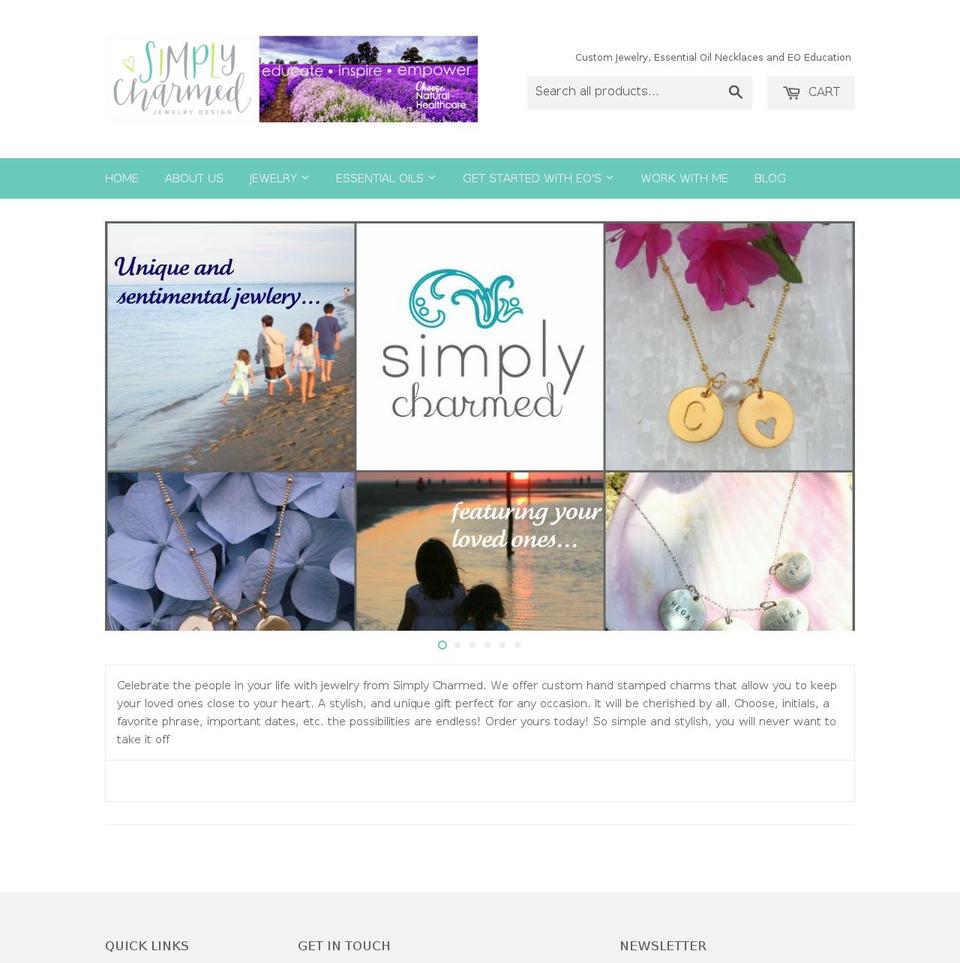 simplycharmedonline.com shopify website screenshot