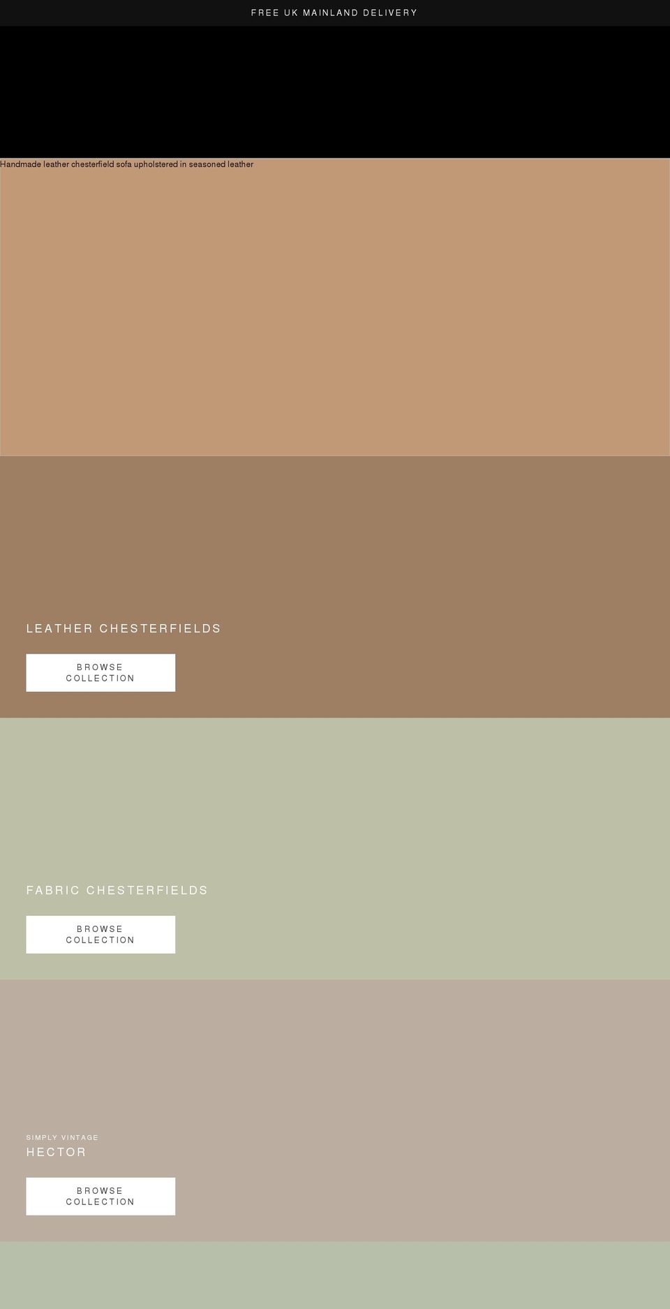 simplychesterfields.com shopify website screenshot