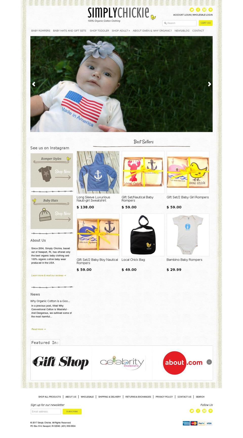 simplychickieclothing.com shopify website screenshot