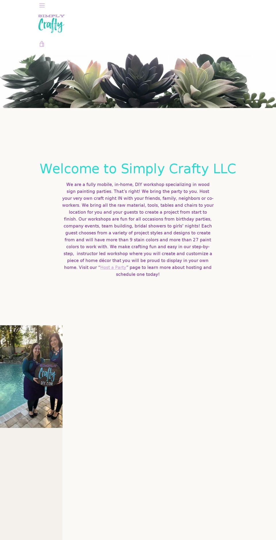 simplycraftydiy.com shopify website screenshot