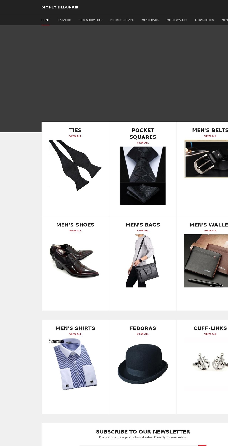 simplydebonair.com — Shopify storefront screenshot
