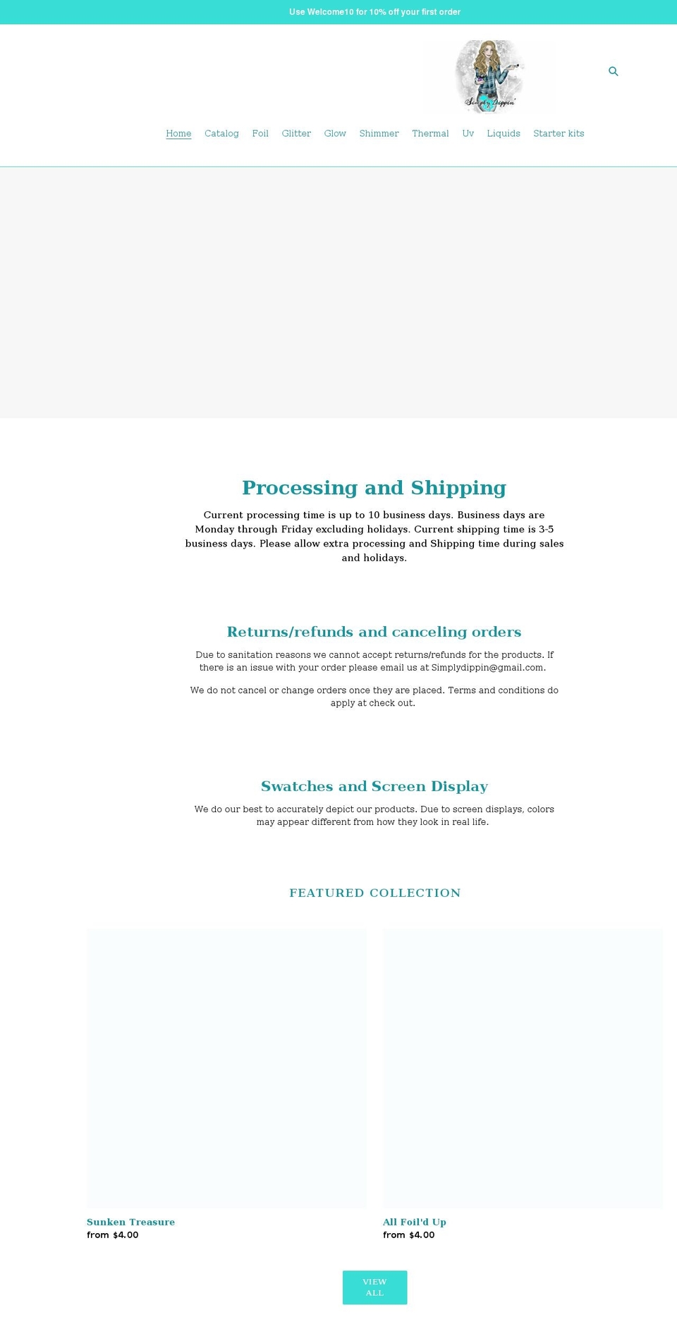 simplydippin.com shopify website screenshot