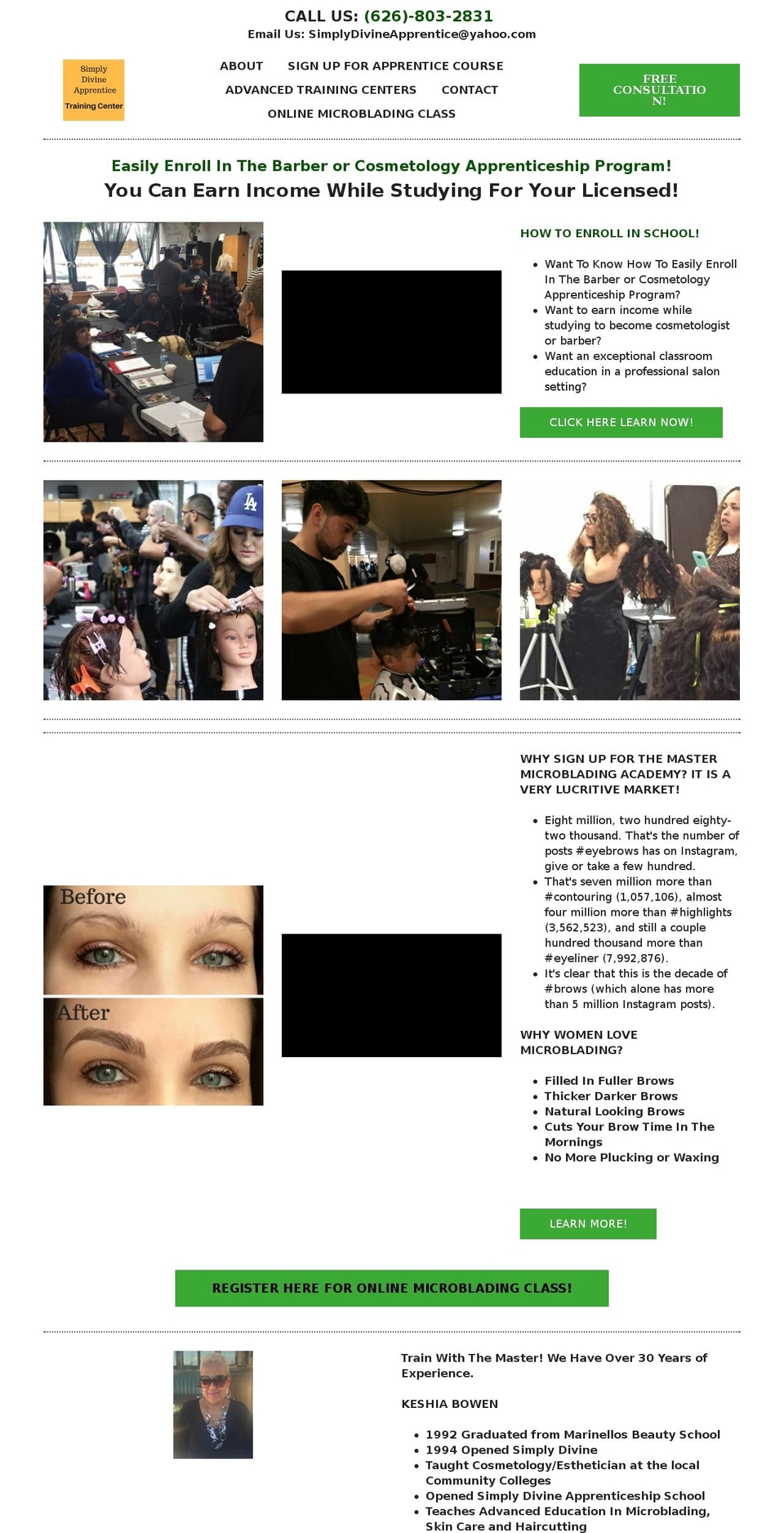 simplydivineapprentice.com shopify website screenshot