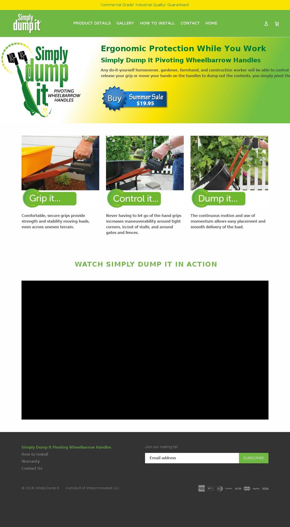 simplydumpit.com shopify website screenshot