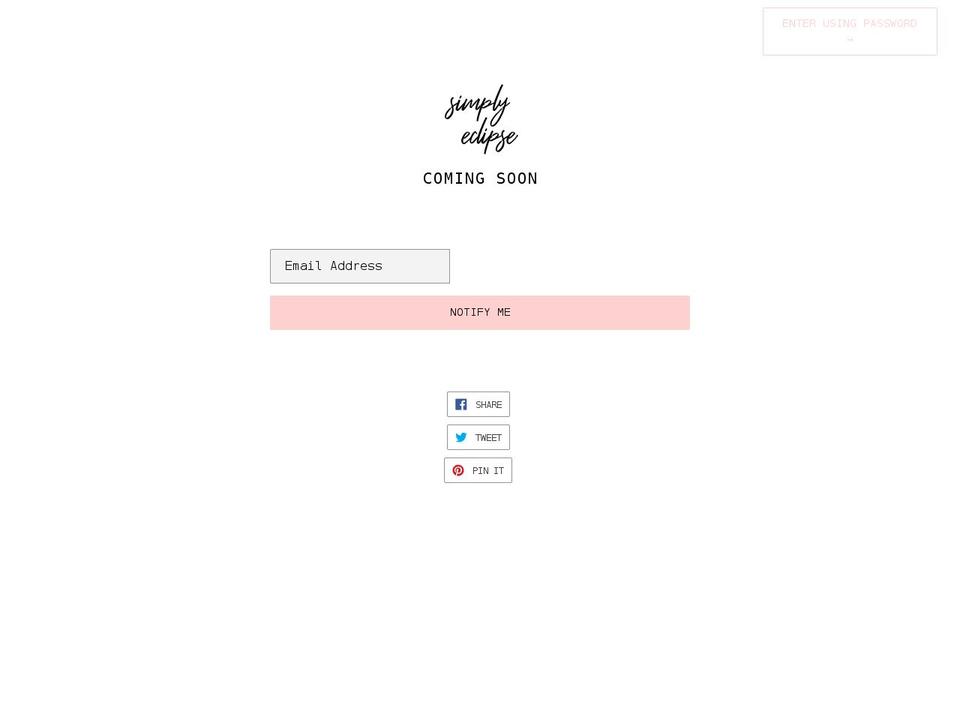simplyeclipse.com shopify website screenshot