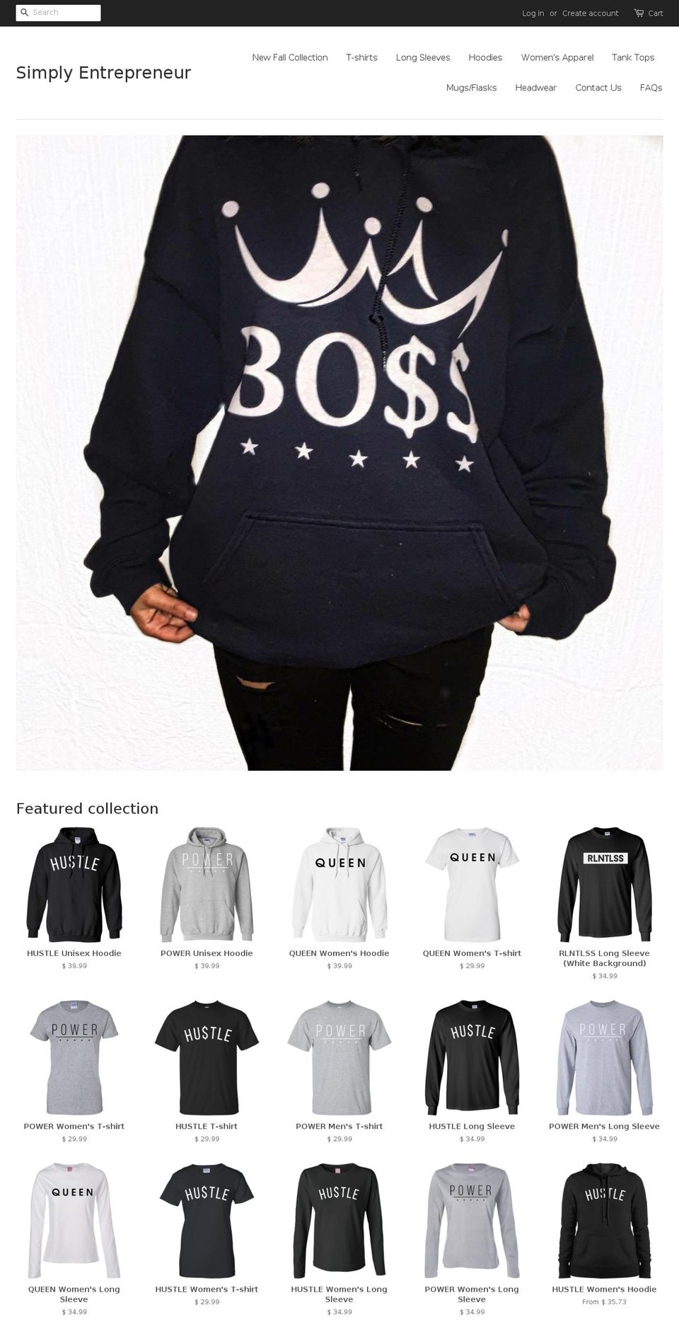 simplyentrprnr.com shopify website screenshot