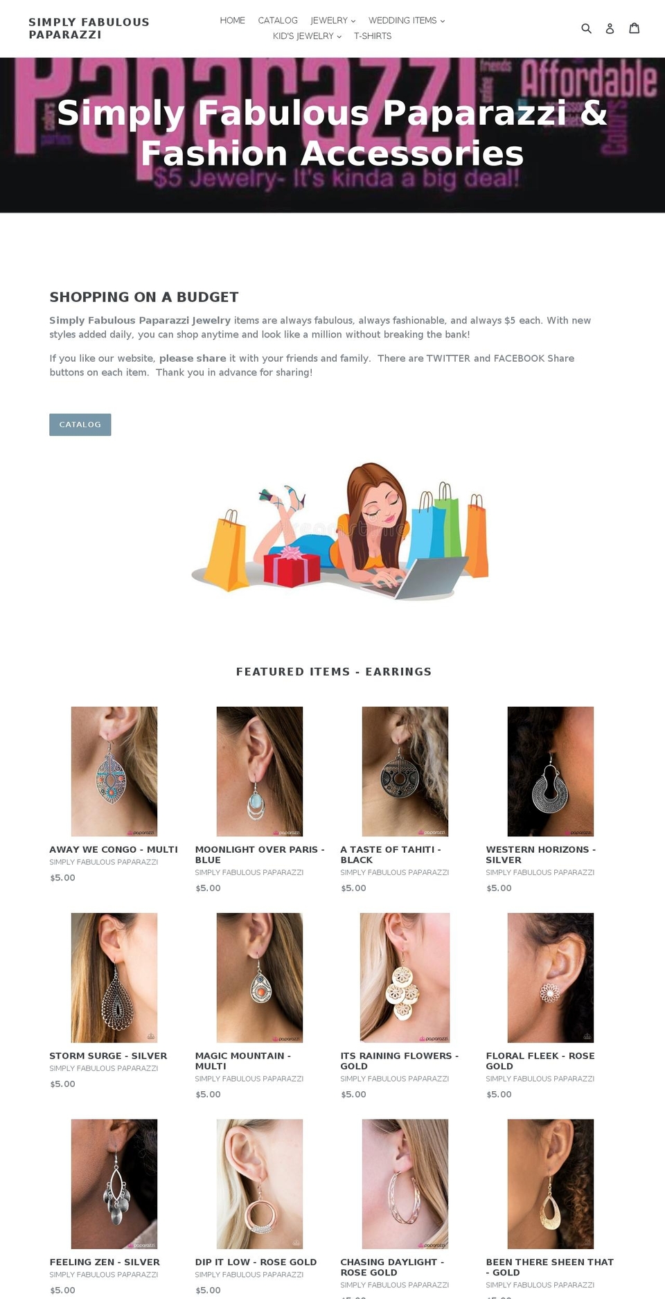 simplyfabulouspaparazzi.com — Shopify storefront screenshot