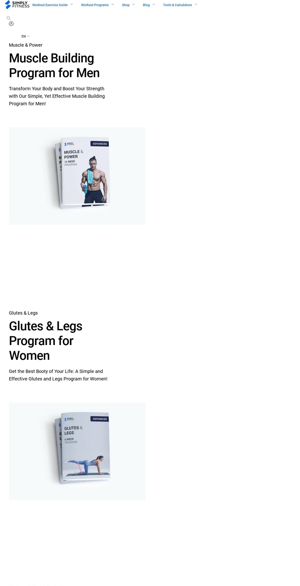 simplyfitness.com shopify website screenshot