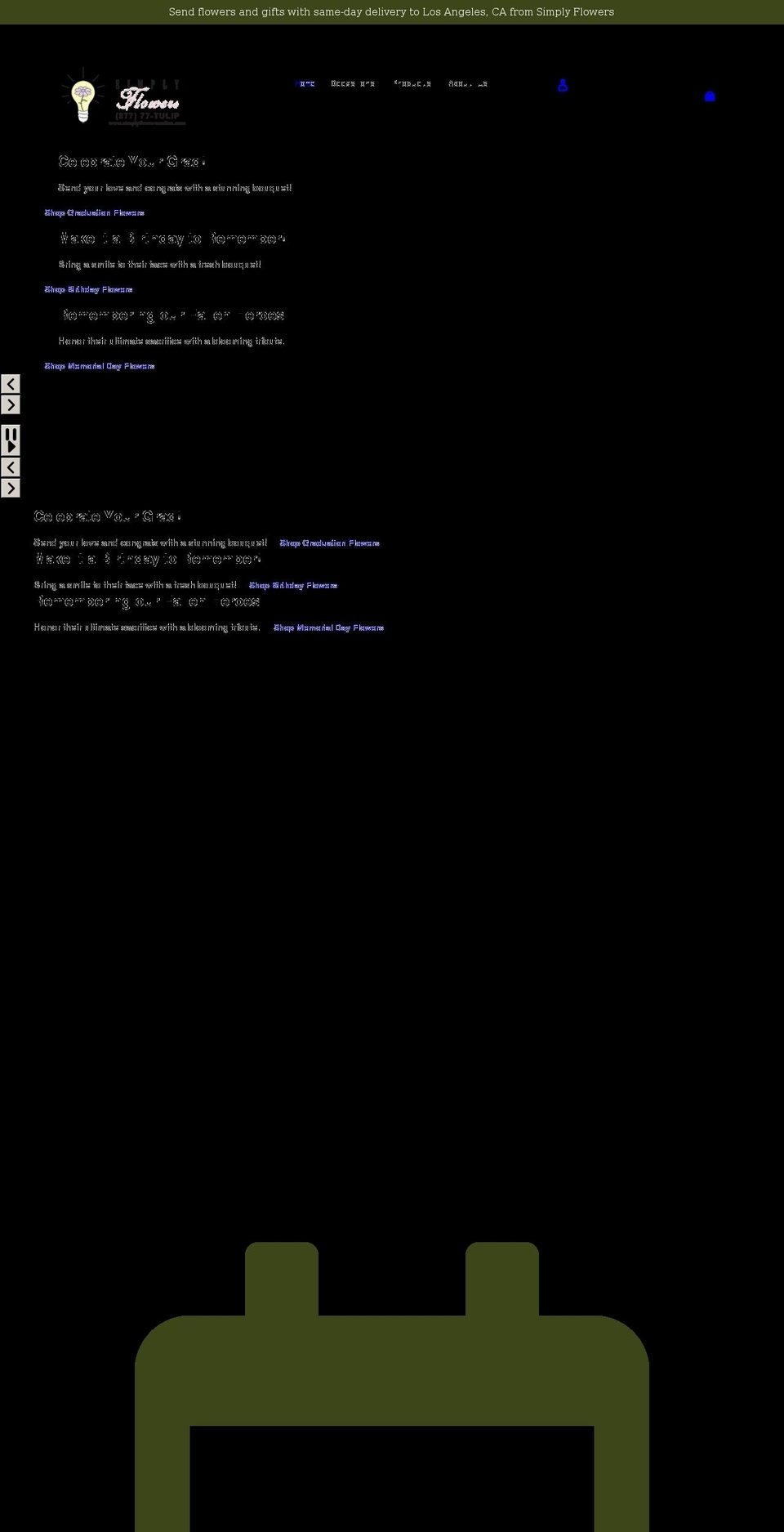 mol-standard- Shopify theme site example simplyflowersonline.com