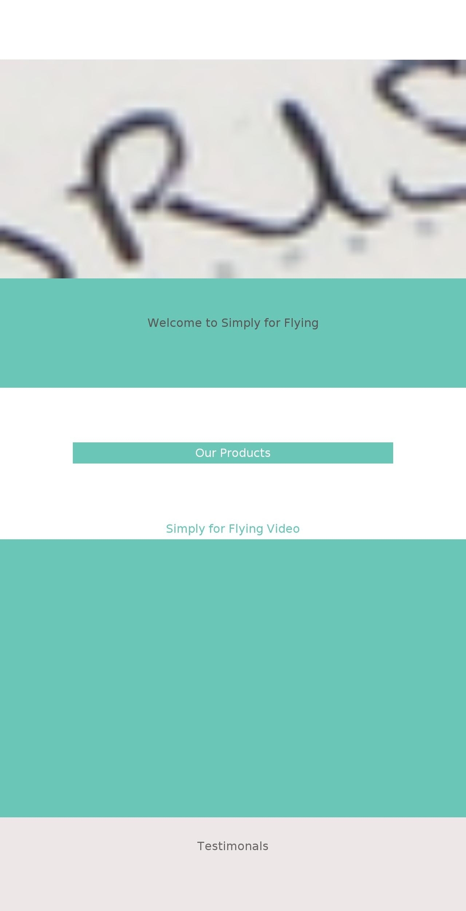 Local Shopify theme site example simplyforflying.com