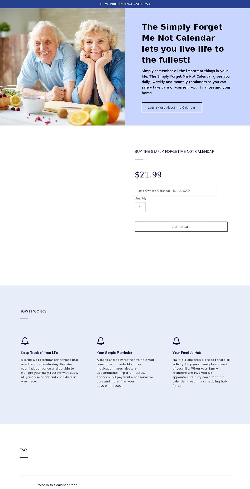 simplyforgetmenot.com — Shopify storefront screenshot