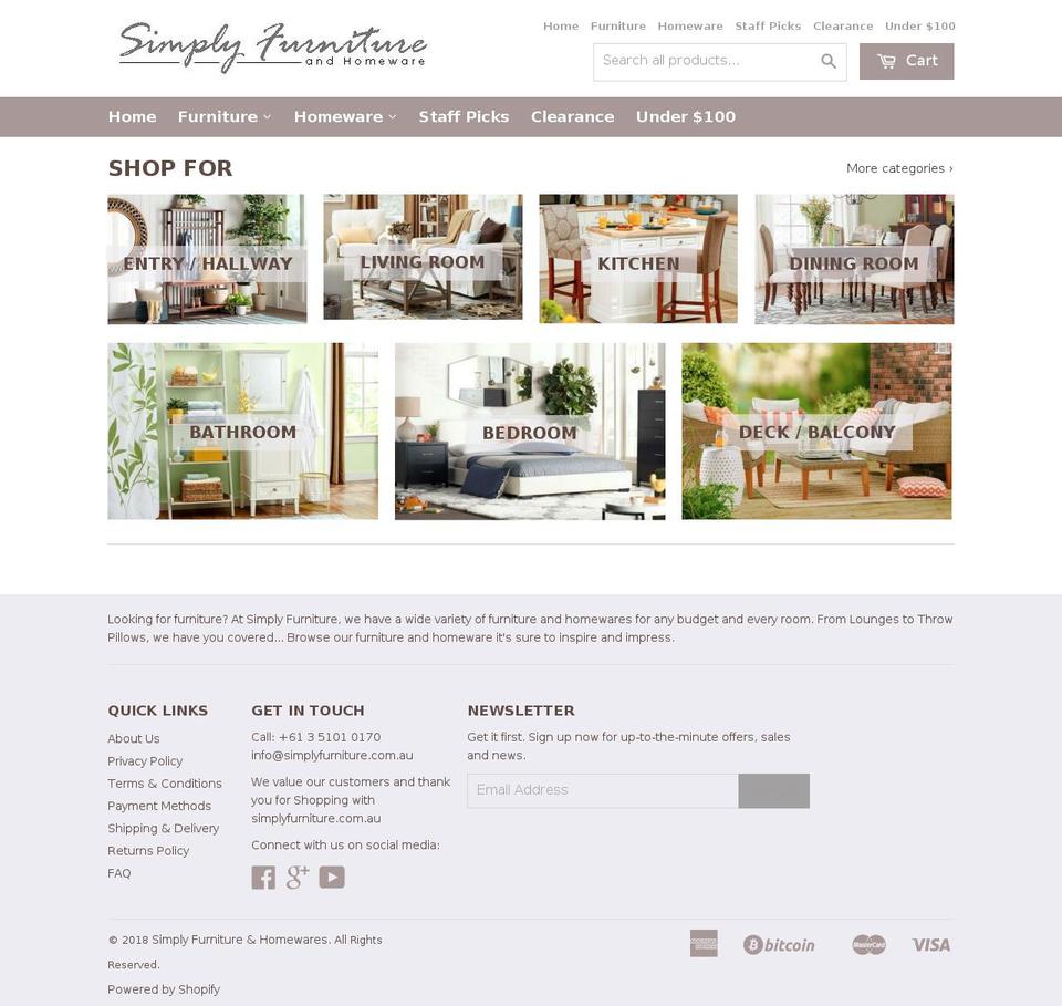 dsl-theme-sept3 Shopify theme site example simplyfurniture.com.au