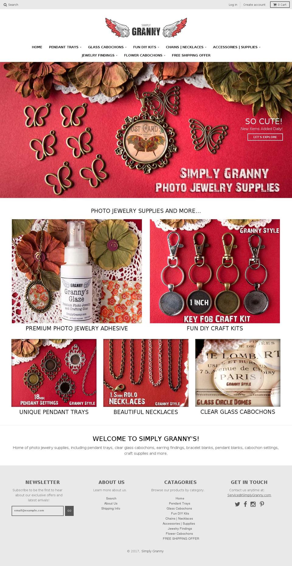 simplygranny.com shopify website screenshot