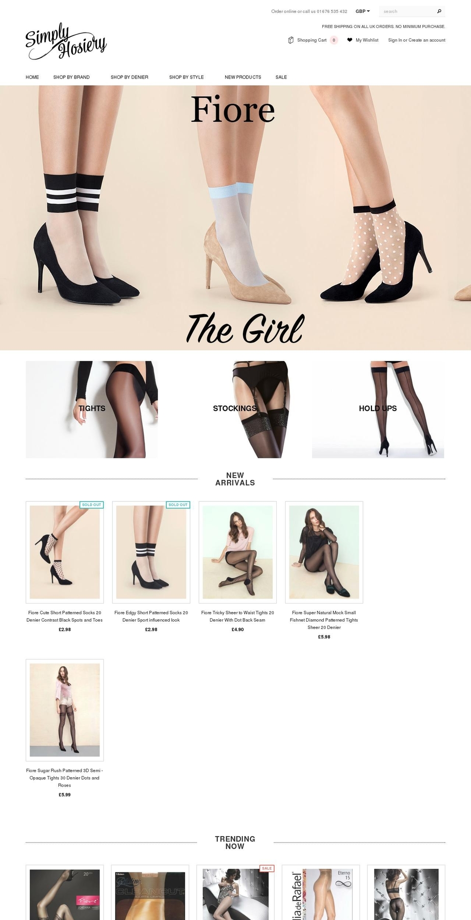 Simply Hosiery Shopify theme site example simplyhosiery.com