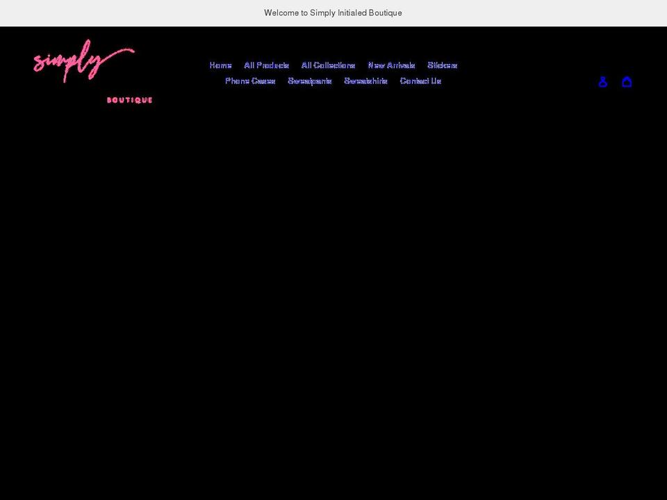 simplyinitialed.com shopify website screenshot