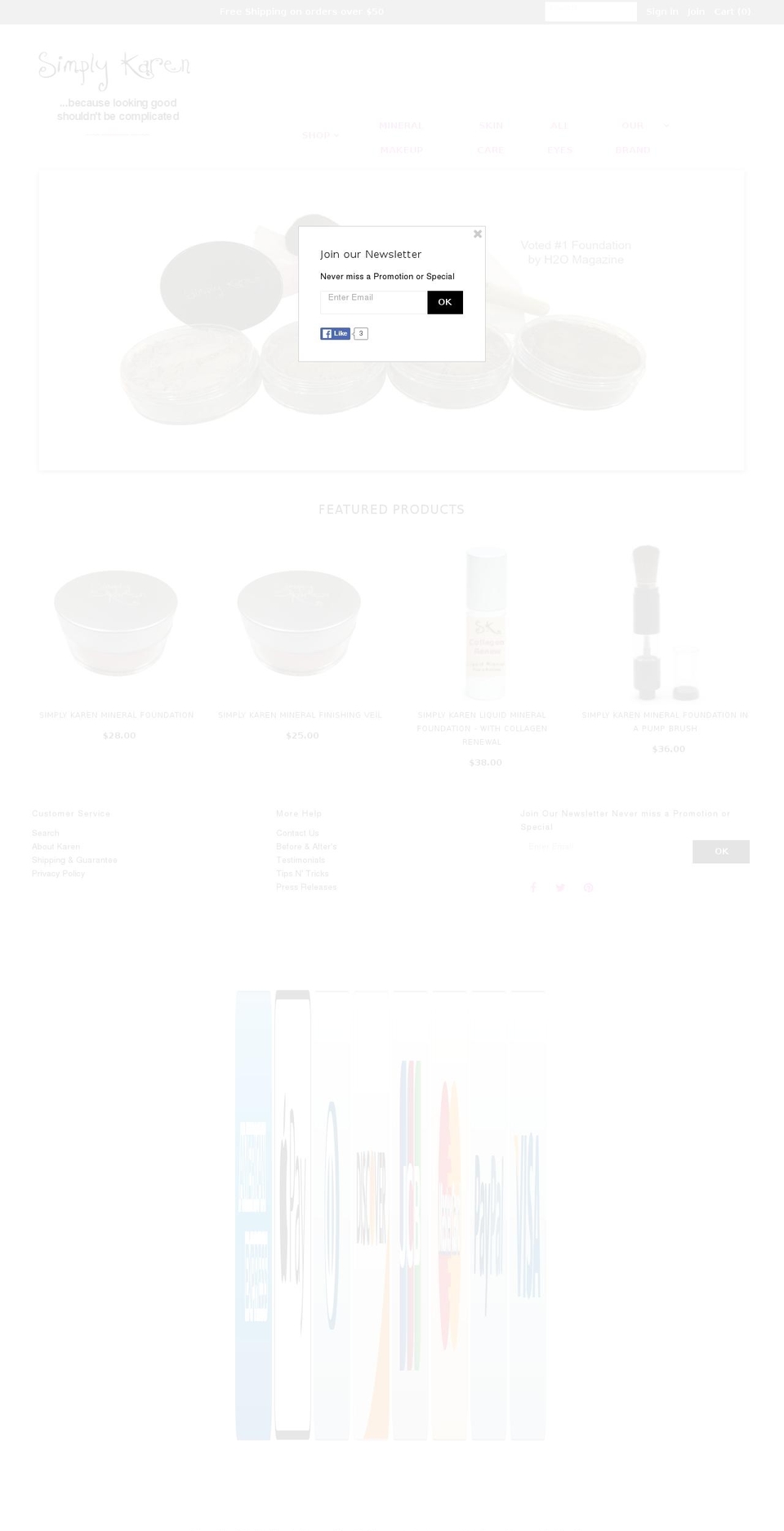 simplykaren.com shopify website screenshot