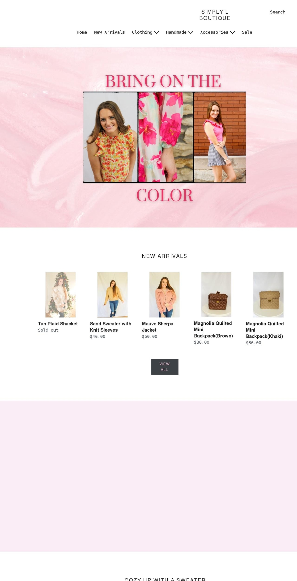 simplylboutique.com shopify website screenshot