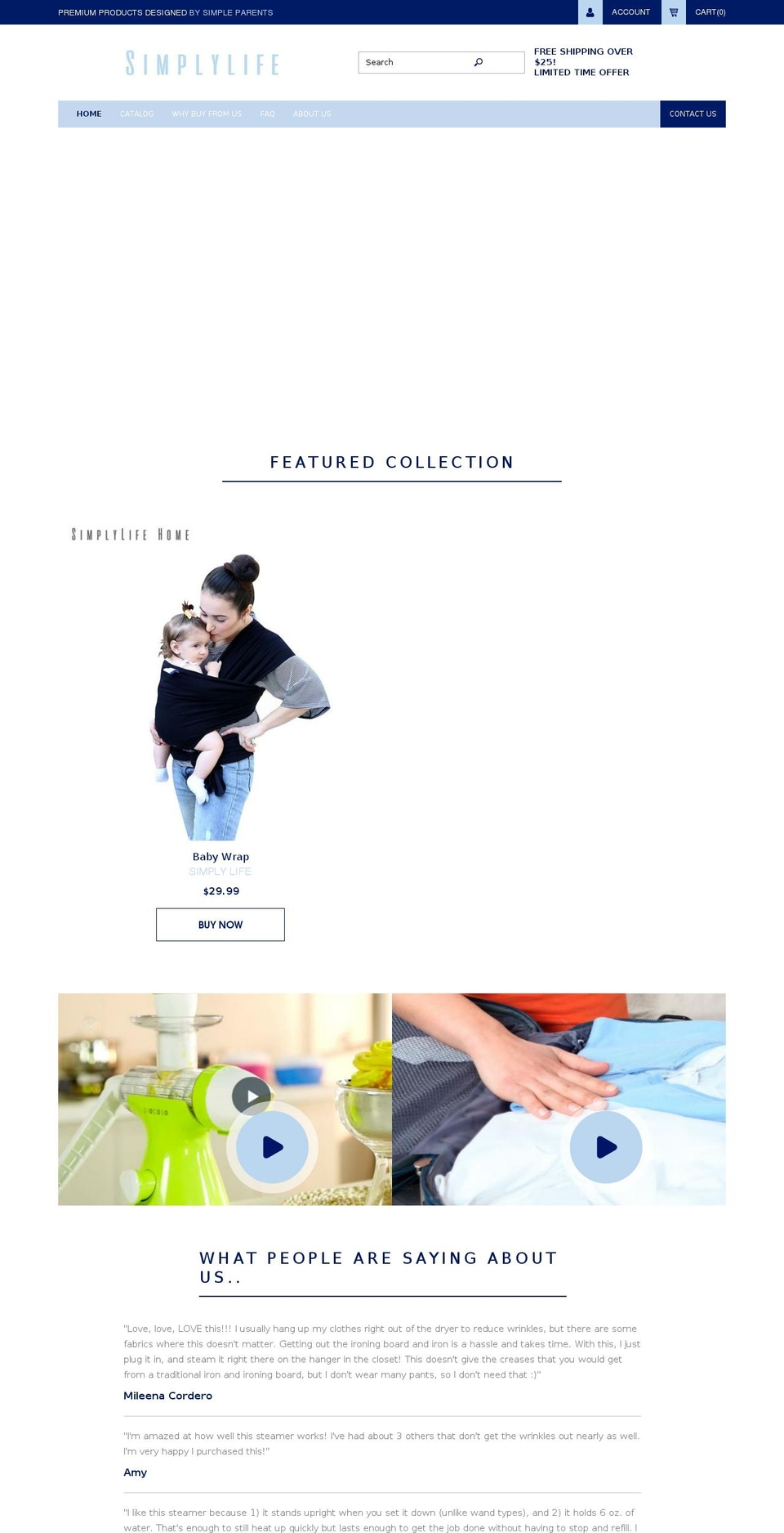 simplylifehome.com shopify website screenshot