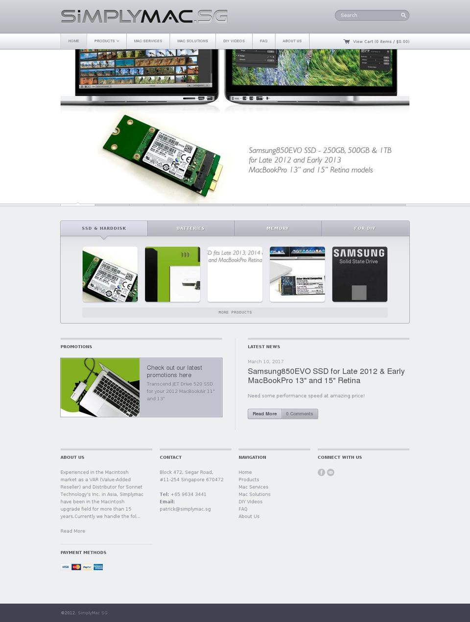 Technophile Shopify theme site example simplymac.biz