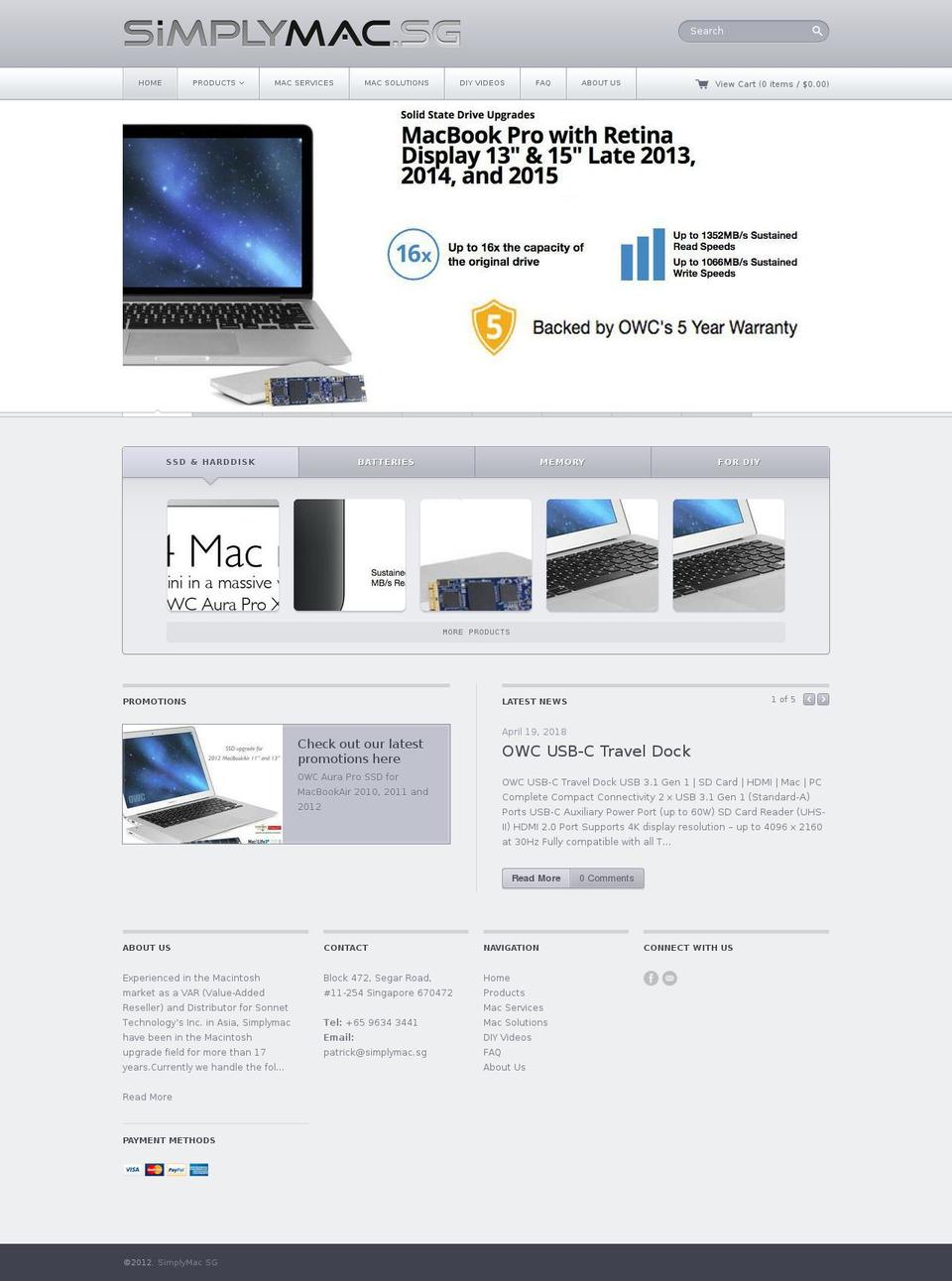 simplymac.sg shopify website screenshot