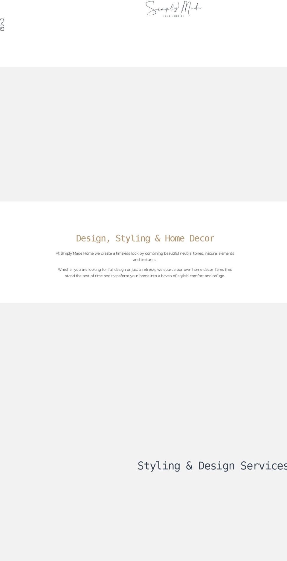 simplymadehome.com shopify website screenshot