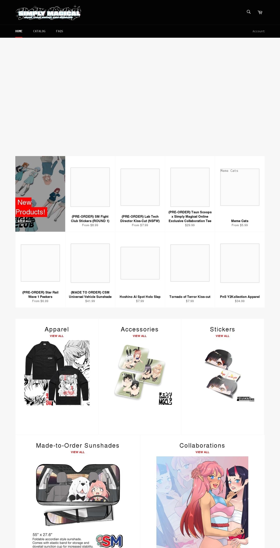 simplymagical.co shopify website screenshot