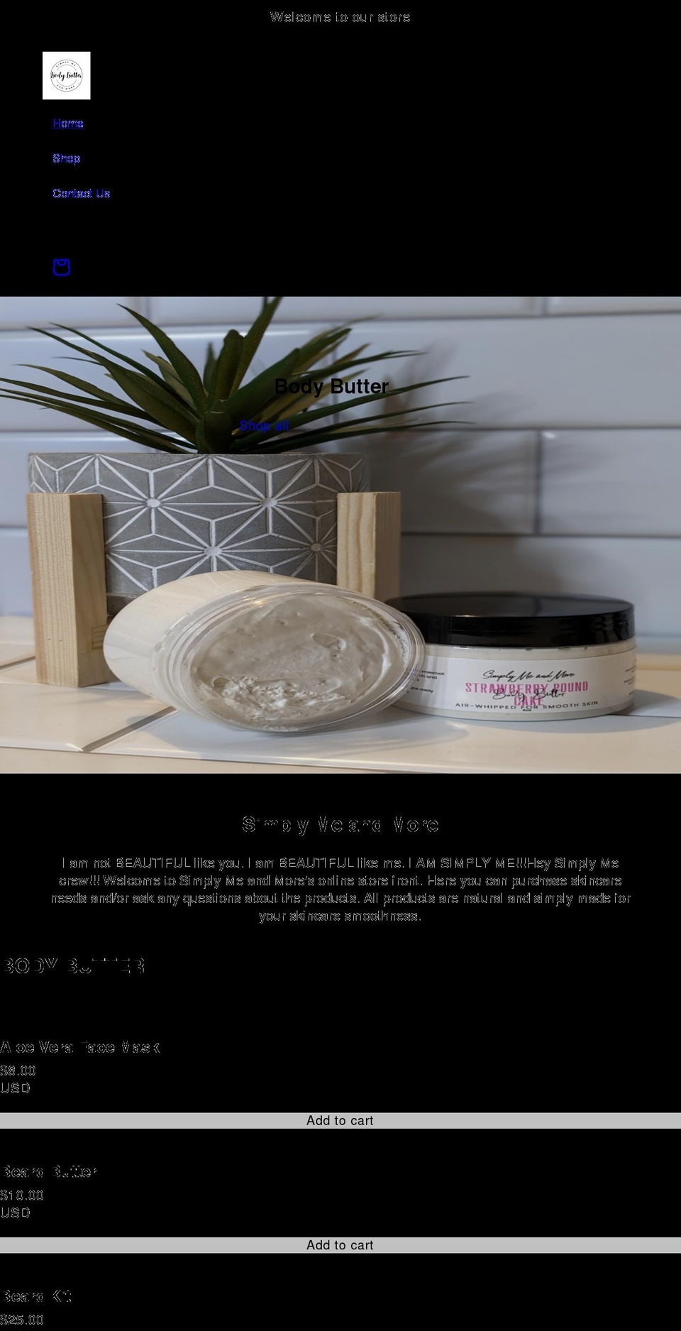 simplymeandmore.com shopify website screenshot