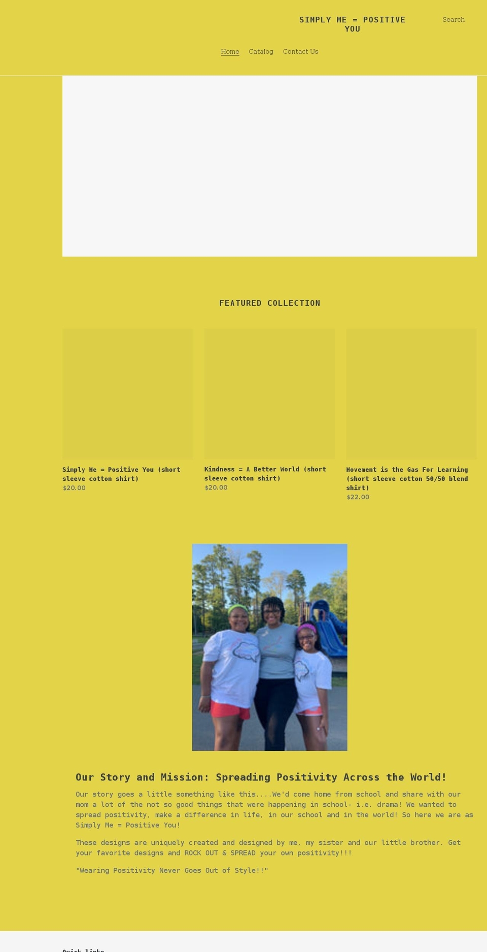 simplymepositiveyou.com shopify website screenshot