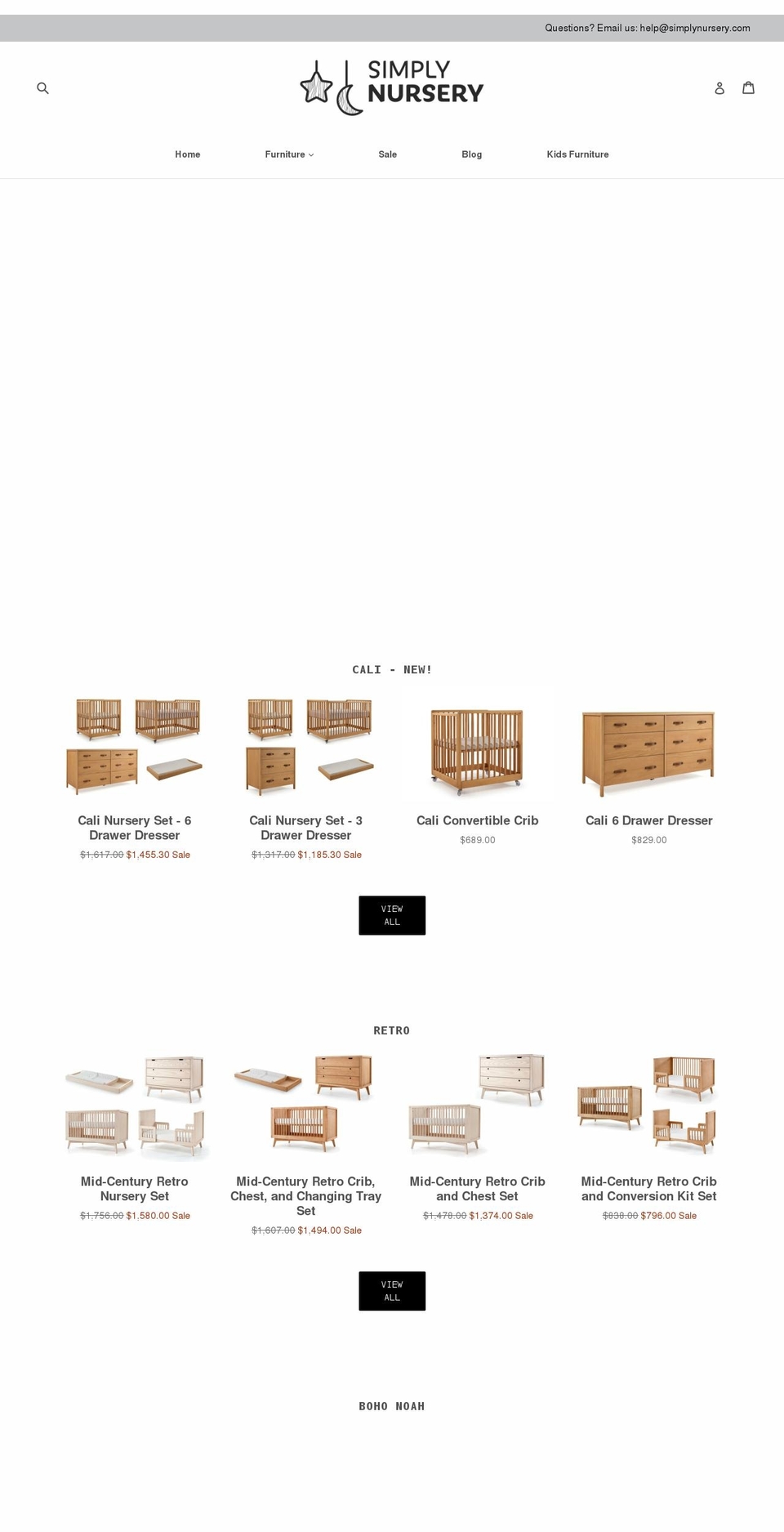 simplynursery.com — Shopify storefront screenshot