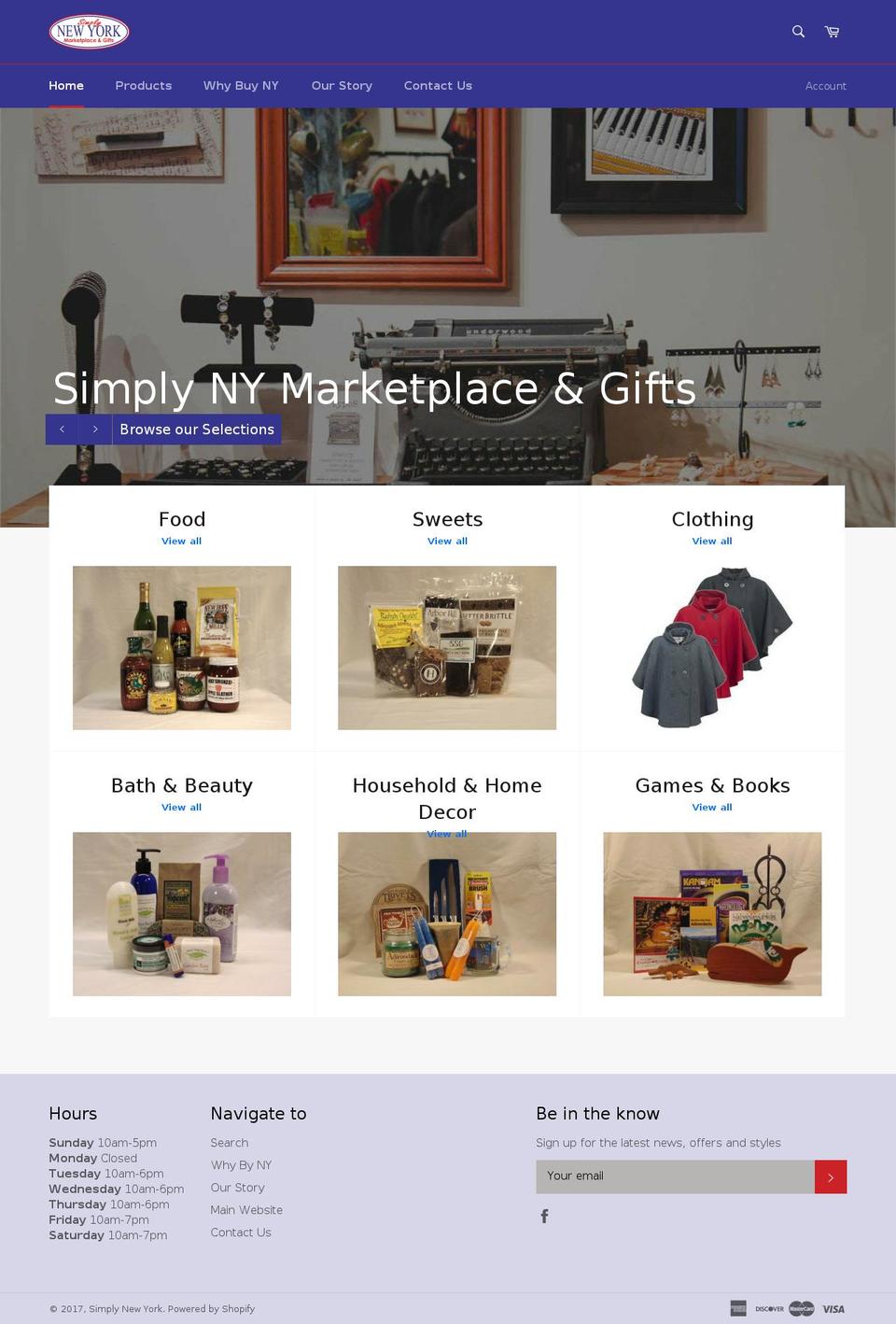 simplynyshop.com shopify website screenshot