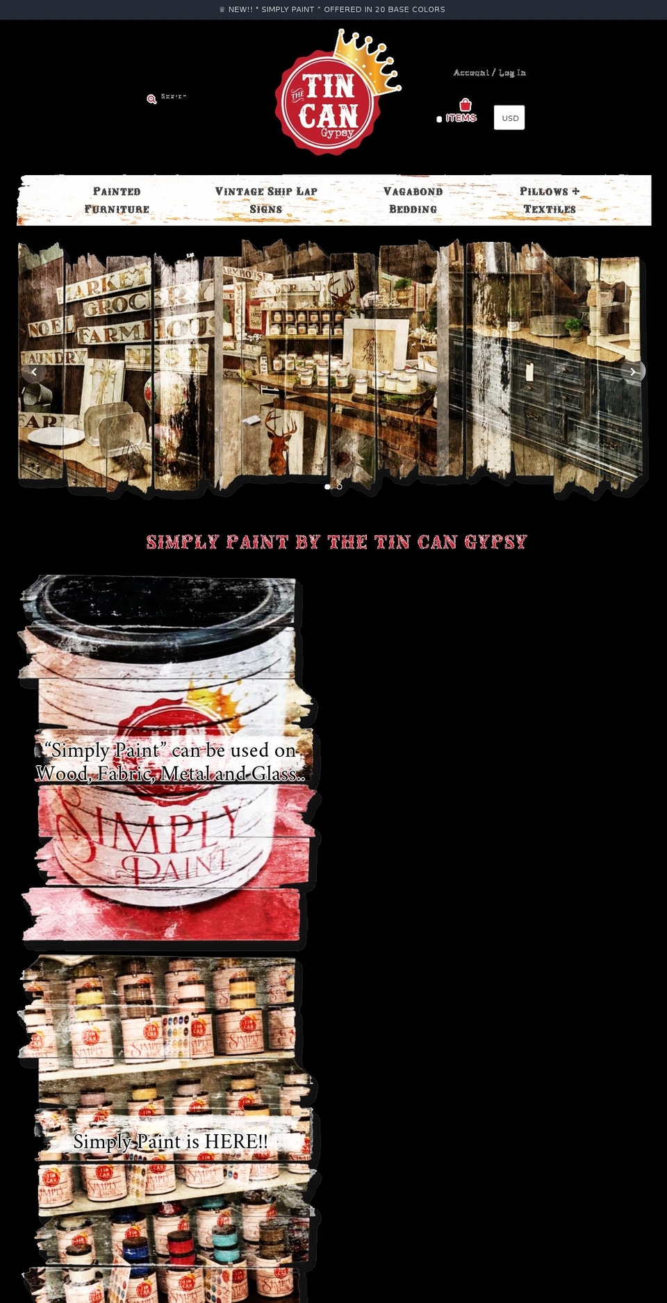 simplypaintcompany.com shopify website screenshot