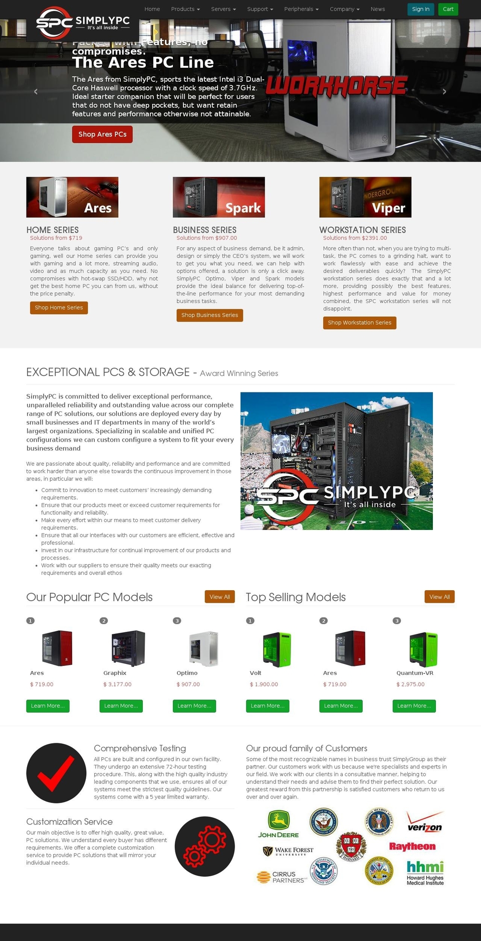 simplypc.com shopify website screenshot