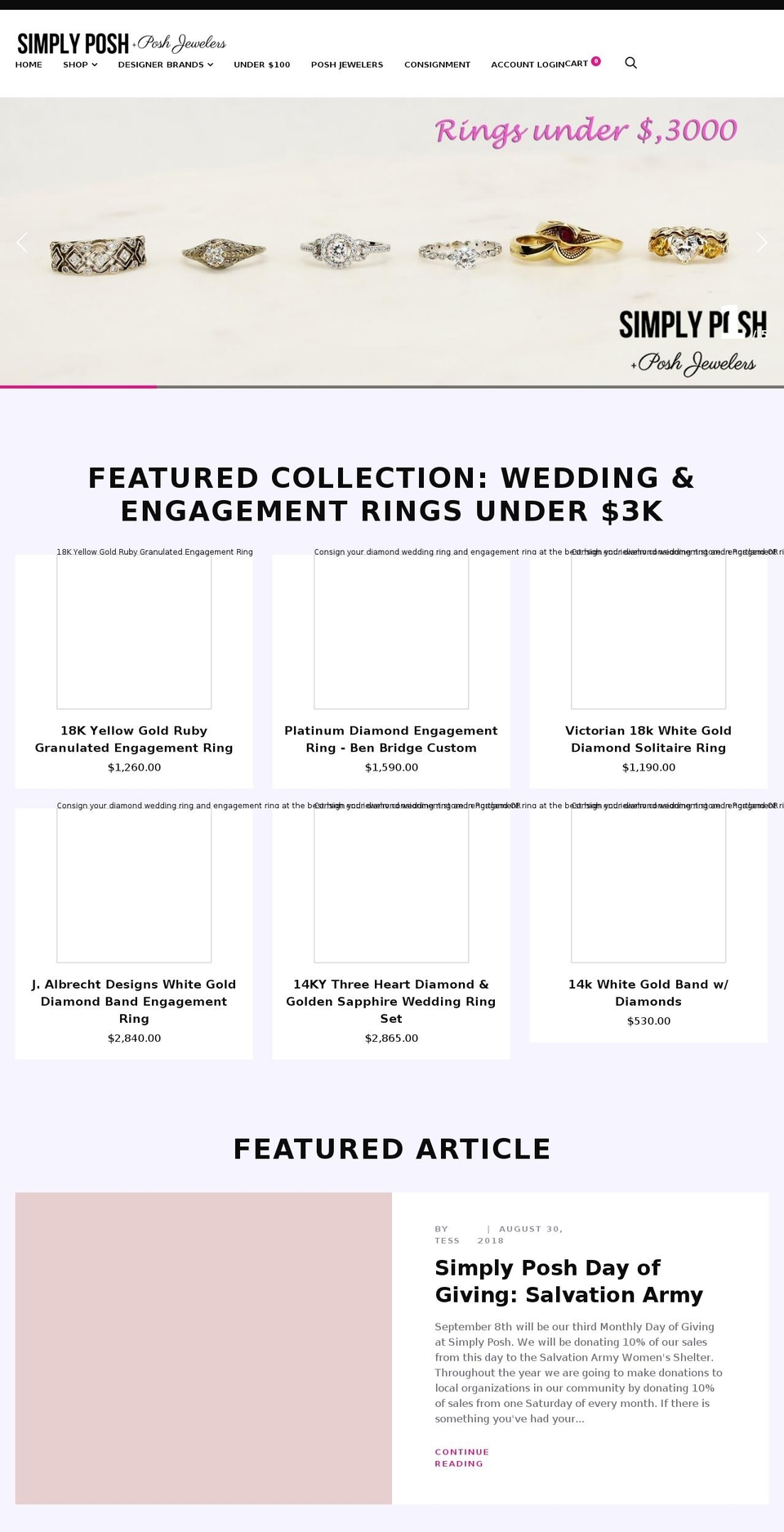 simplyposhconsignment.com — Shopify storefront screenshot