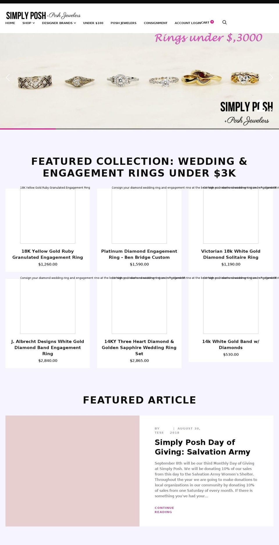 simplyposhupscaleresale.com — Shopify storefront screenshot