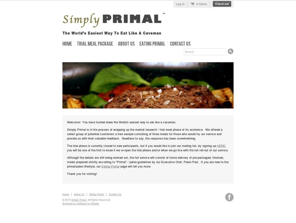 simplyprimal.co shopify website screenshot