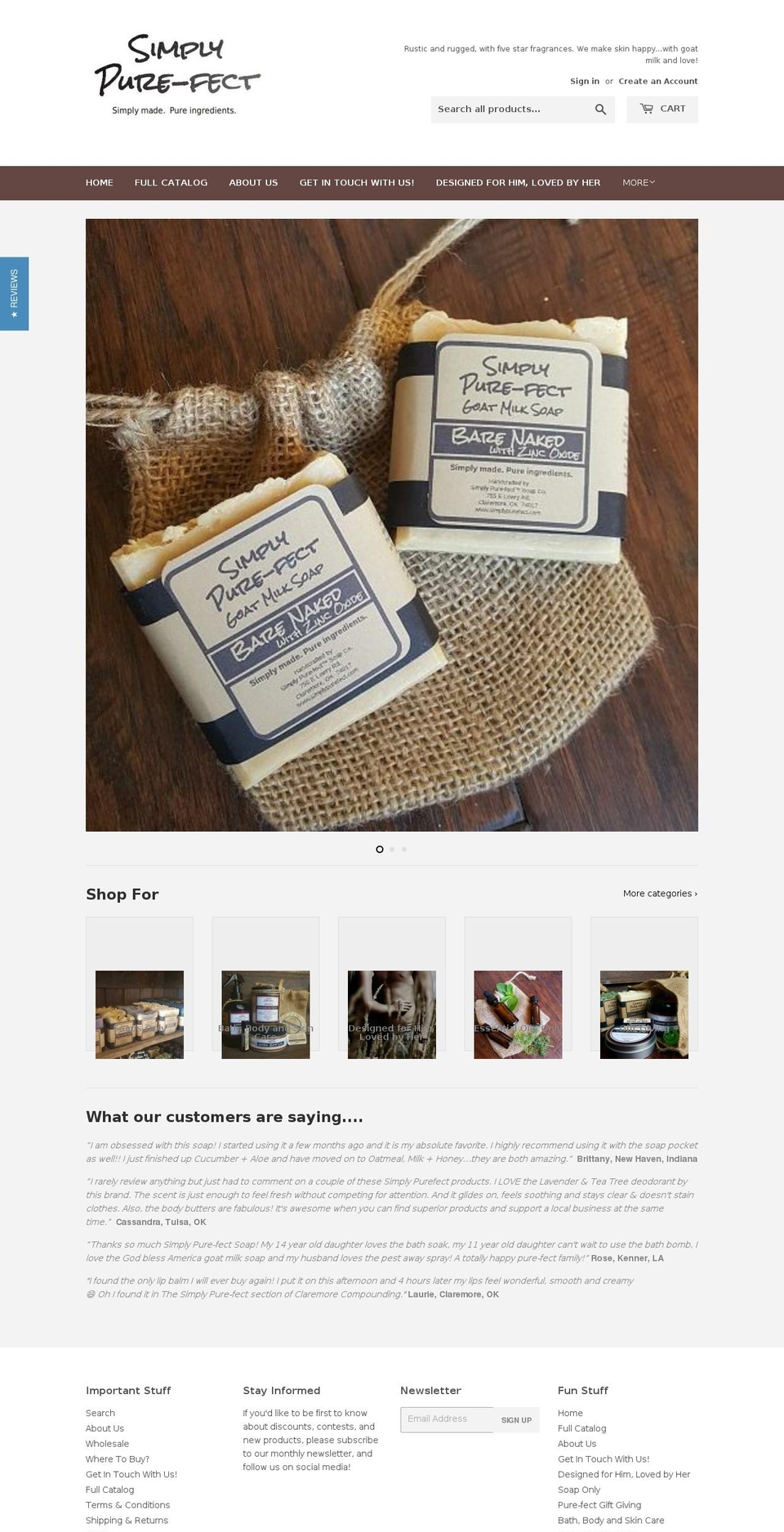 simplypurefect.com shopify website screenshot