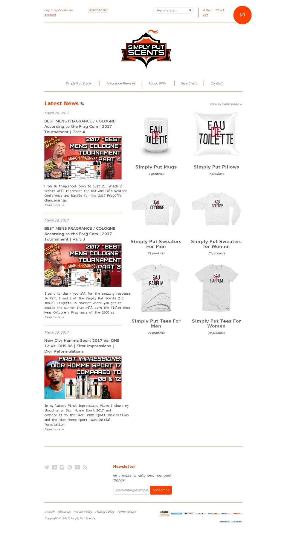 simplyputscents.com shopify website screenshot