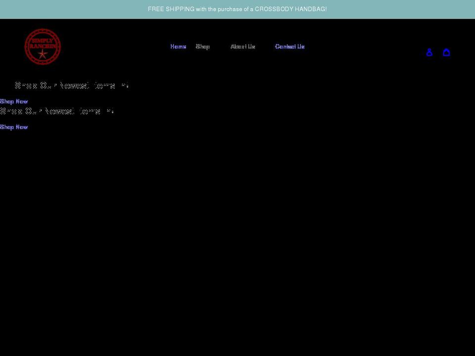simplyranchin.com shopify website screenshot