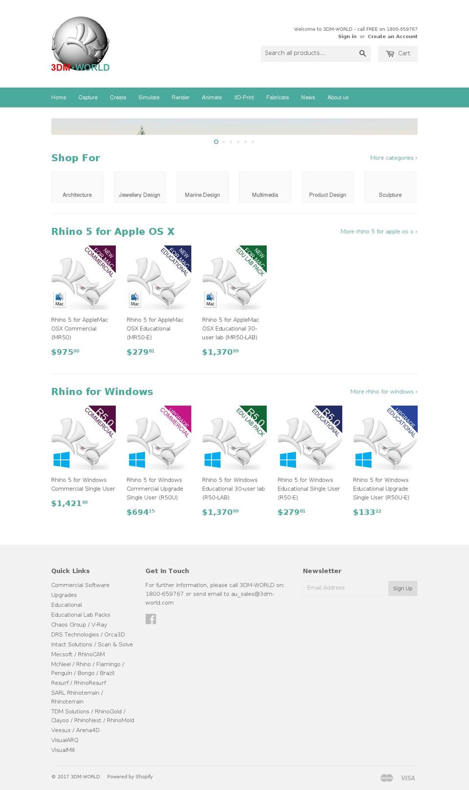 simplyrhino.com.au shopify website screenshot