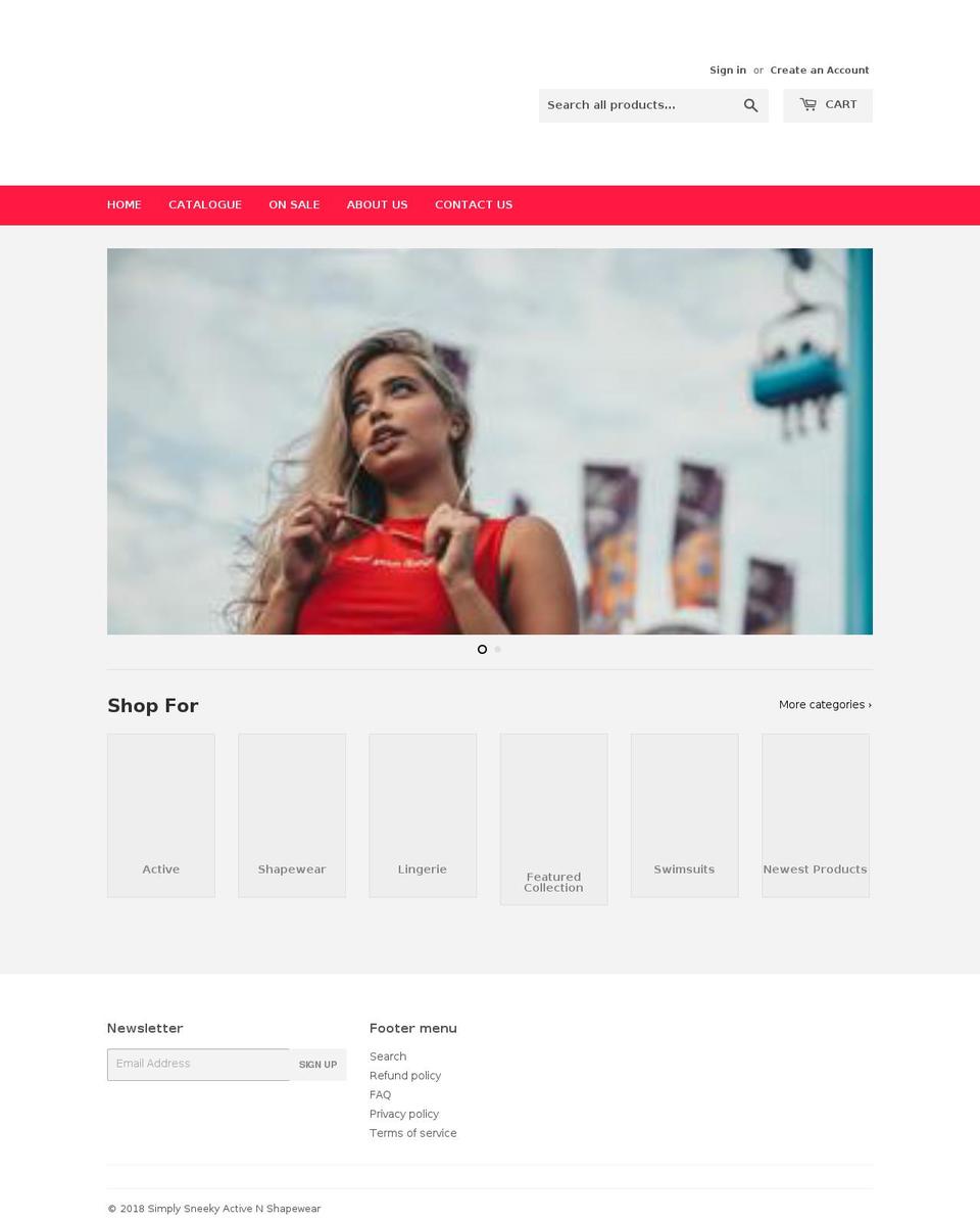 simplysneekybargains.com — Shopify storefront screenshot