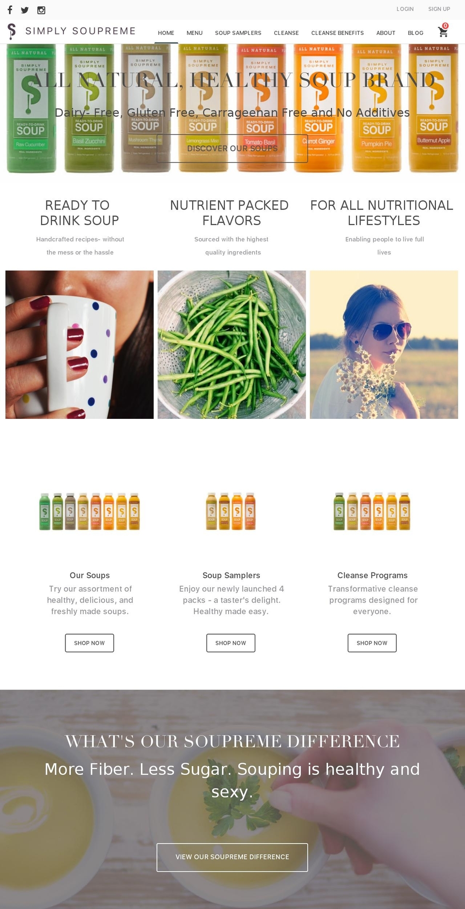 simplysoupreme.com shopify website screenshot