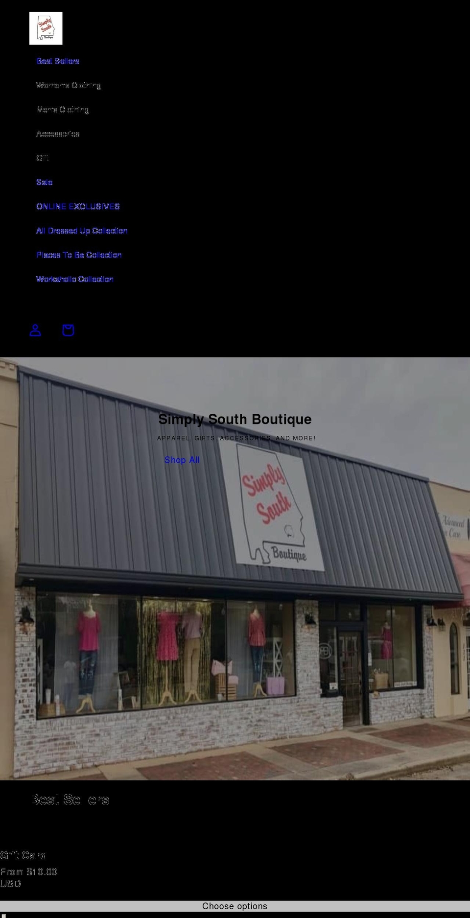 simplysouthboutique.com shopify website screenshot