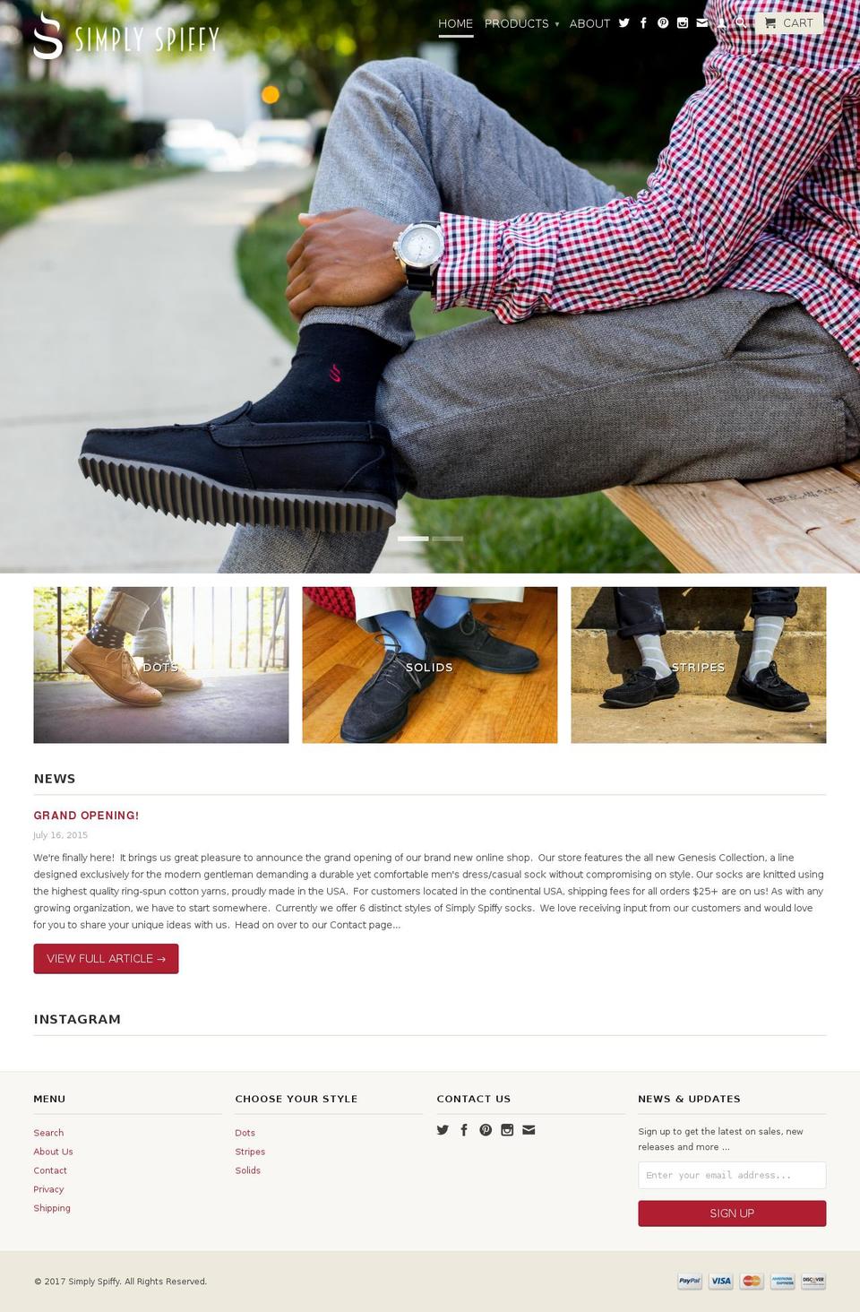 simplyspiffyinc.com shopify website screenshot