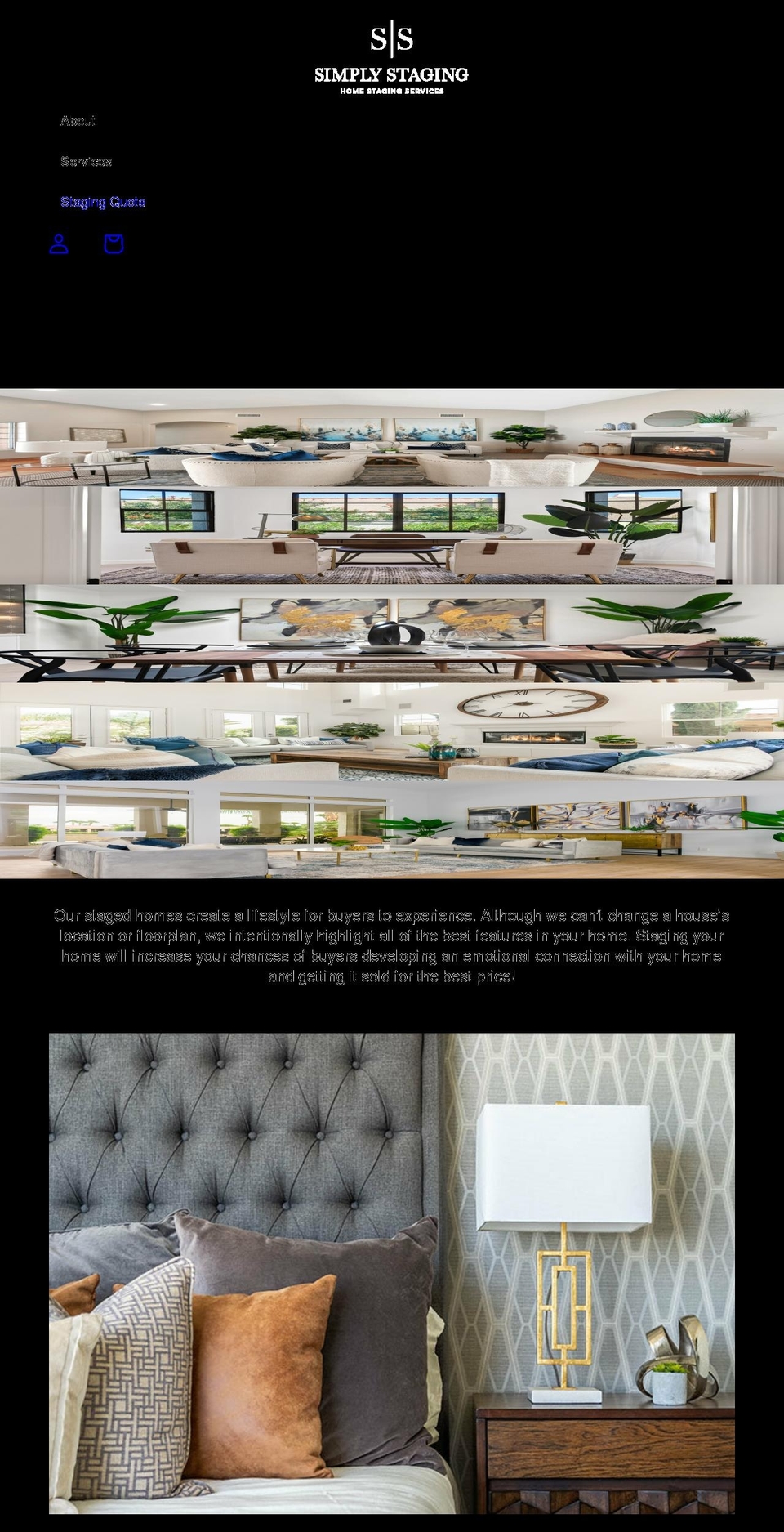 simplystaging.com shopify website screenshot