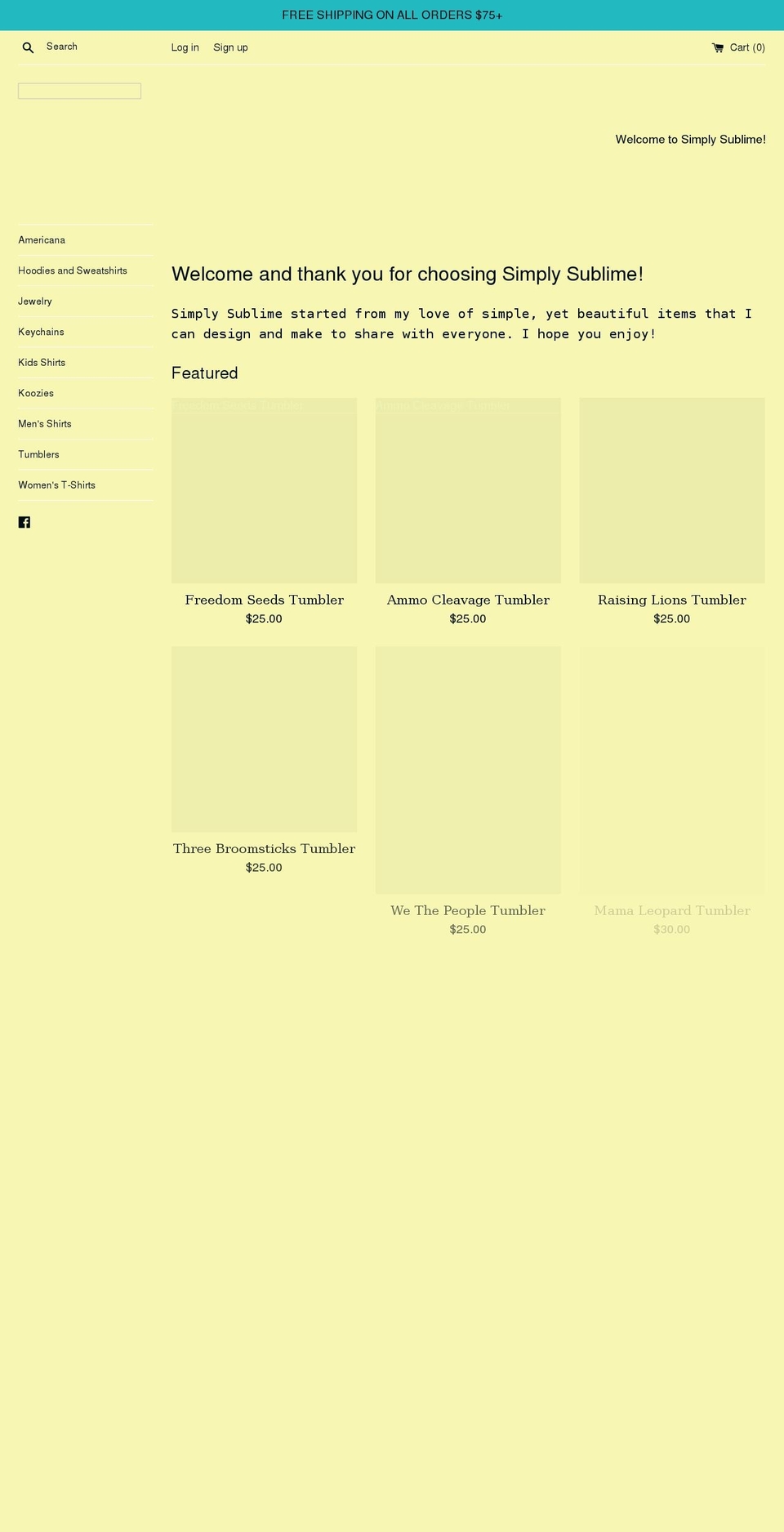 simplysublime360.com shopify website screenshot