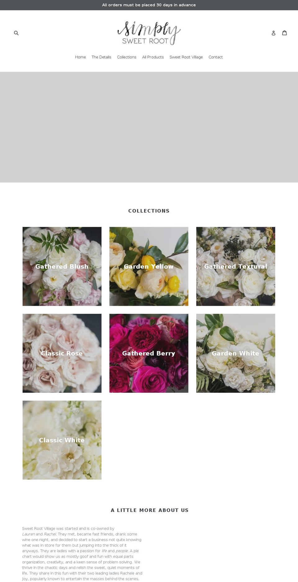 simplysweetroot.com — Shopify storefront screenshot