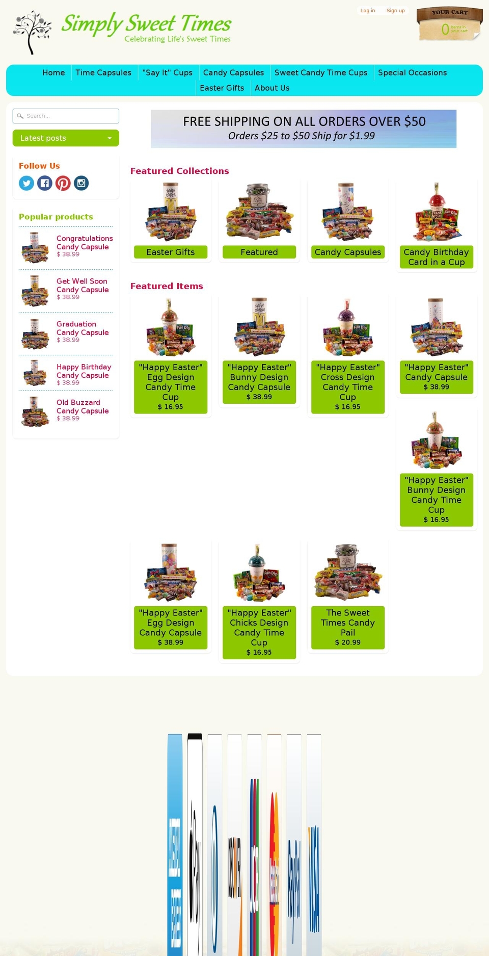 simplysweettimes.com shopify website screenshot