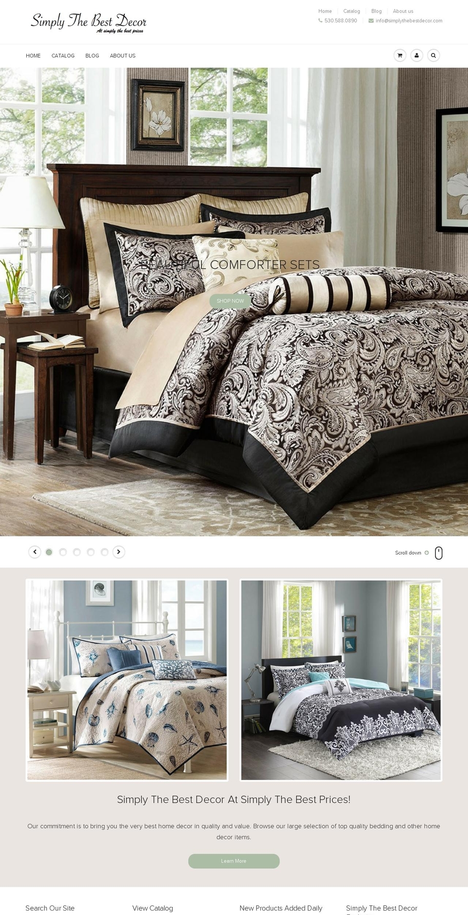 simplythebestdecor.com shopify website screenshot